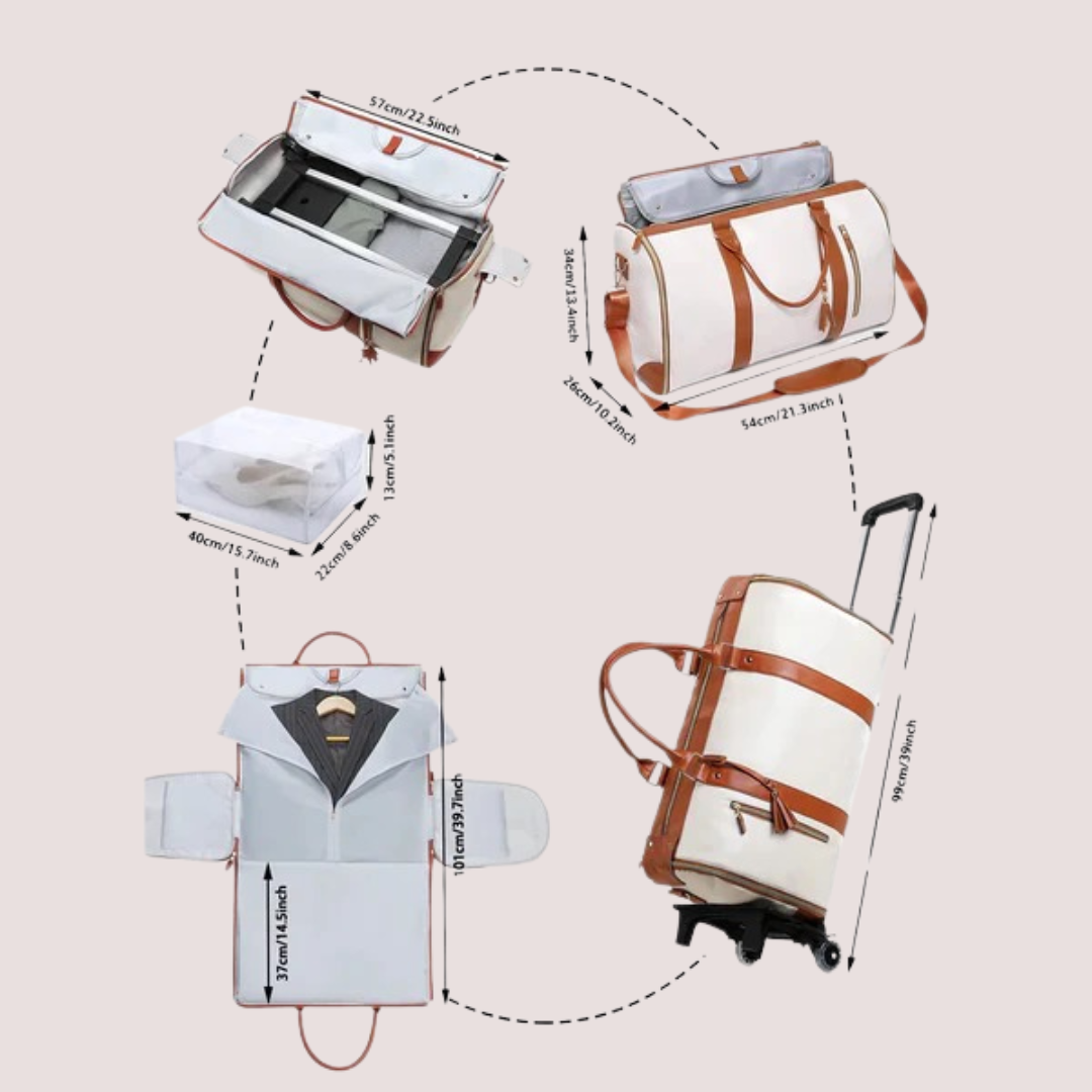 TraveluxeBag - Practical Travel bag, Hand luggage for light travel